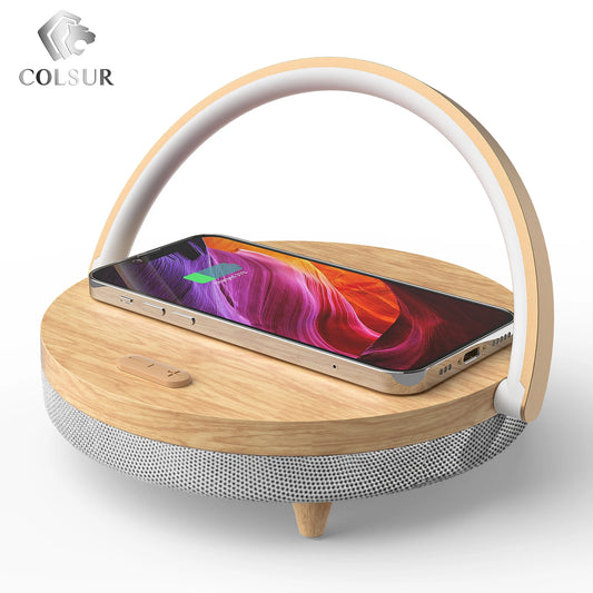 Wireless Chargers LED Lamp Bluetooth Speaker